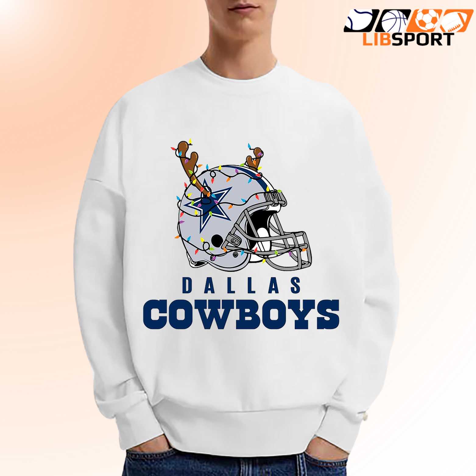 Dallas Cowboys Helmet Antlers T Shirt, Christmas Football Tee, Unisex Shirt